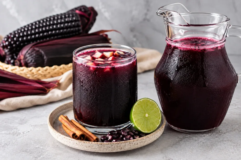 Authentic Peruvian Chicha Morada (Spiced Purple Corn & Pineapple Drink) Authentic Peruvian Authentic Peruvian Chicha Morada (Spiced Purple Corn & Pineapple Drink) - Traditional Homemade Recipe