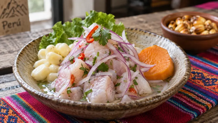traditional peruvian ceviche clasico