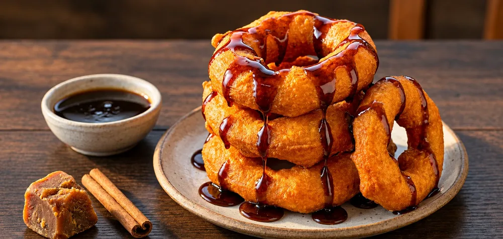Traditional Peruvian Picarones (Sweet Potato & Squash Donuts with Fig Honey) Authentic Peruvian Traditional Peruvian Picarones (Sweet Potato & Squash Donuts with Fig Honey) - Traditional Homemade Recipe